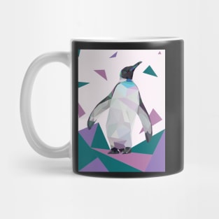 Purple Geo-Penguin Mug